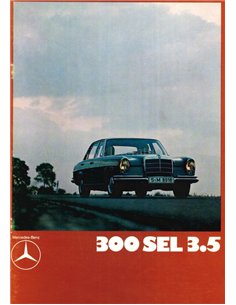 1970 MERCEDES BENZ S KLASSE PROSPEKT ENGLISCH