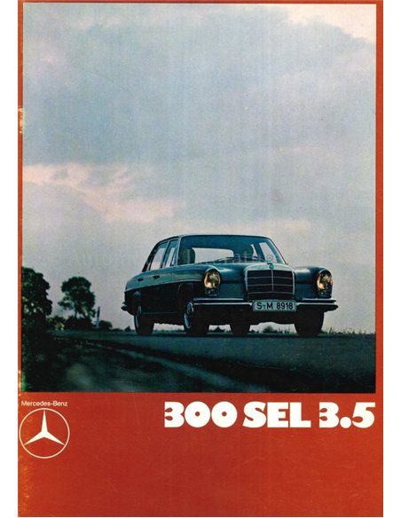 1970 MERCEDES BENZ S CLASS BROCHURE ENGLISH