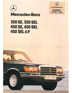 1978 MERCEDES BENZ S KLASSE PROSPEKT NIEDERLÄNDISCH