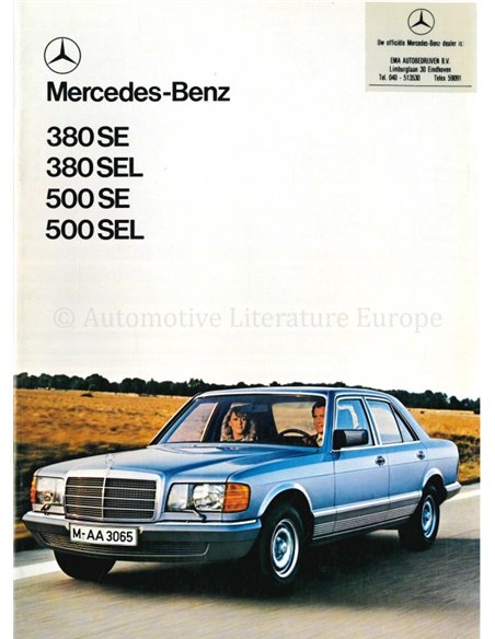 1979 MERCEDES BENZ S CLASS BROCHURE DUTCH