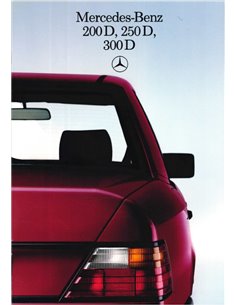 1986 MERCEDES BENZ E KLASSE DIESEL BROCHURE ENGELS