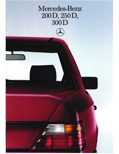 1986 MERCEDES BENZ E CLASS DIESEL BROCHURE ENGLISH