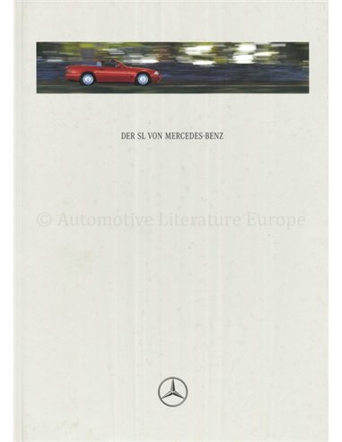 1996 MERCEDES BENZ SL KLASSE HARDCOVER BROCHURE DUITS