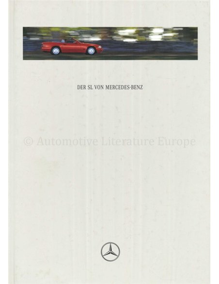 1996 MERCEDES BENZ SL KLASSE HARDCOVER BROCHURE DUITS