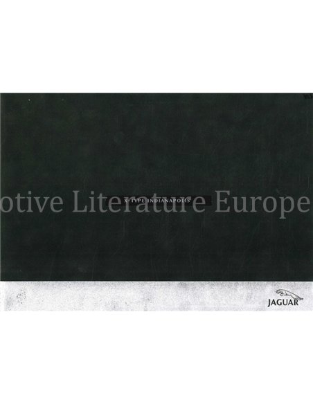 2002 JAGUAR X TYPE BROCHURE ENGLISH