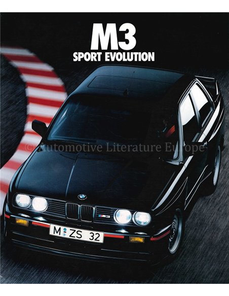 1989 BMW M3 SPORT EVOLUTION PROSPEKT DEUTSCH