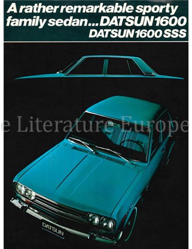 1970 DATSUN 1600 BROCHURE NEDERLANDS