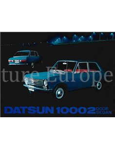 1967 DATSUN 1000 SALOON LEAFLET DUTCH