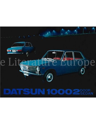 1967 DATSUN 1000 SALOON LEAFLET DUTCH