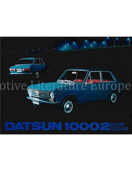1967 DATSUN 1000 LIMOUSINE DATENBLATT NIEDERLÄNDISCH