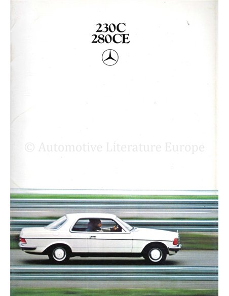 1980 MERCEDES BENZ E KLASSE COUPE BROCHURE ITALIAANS
