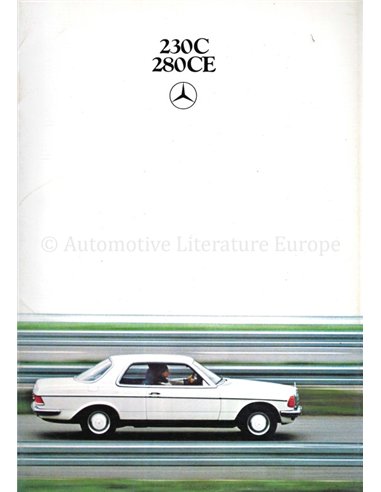 1980 MERCEDES BENZ E KLASSE COUPE BROCHURE NEDERLANDS