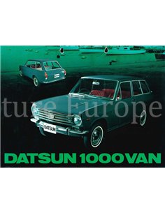 1967 DATSUN 1000 VAN DATENBLATT NIEDERLÄNDISCH