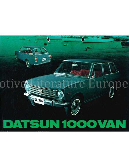 1967 DATSUN 1000 VAN LEAFLET NEDERLANDS