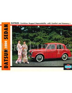 1960 DATSUN 1000 SEDAN BROCHURE ENGELS (USA)