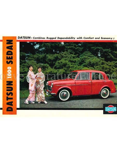 1960 DATSUN 1000 SALOON BROCHURE ENGLISH (US)