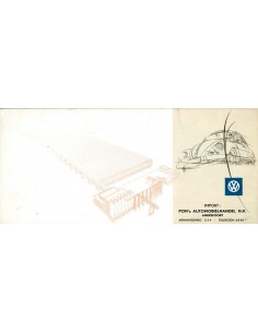 1955 VOLKSWAGEN KEVER BROCHURE DUITS