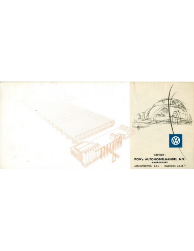 1955 VOLKSWAGEN KEVER BROCHURE DUITS