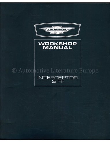 1970 JENSEN INTERCEPTOR | FF WORKSHOP MANUAL ENGLISH