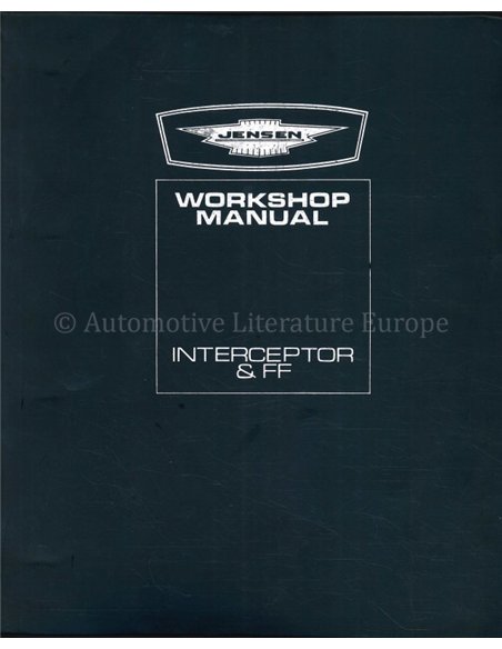 1970 JENSEN INTERCEPTOR | FF WERKSTATTHANDBUCH ENGLISCH