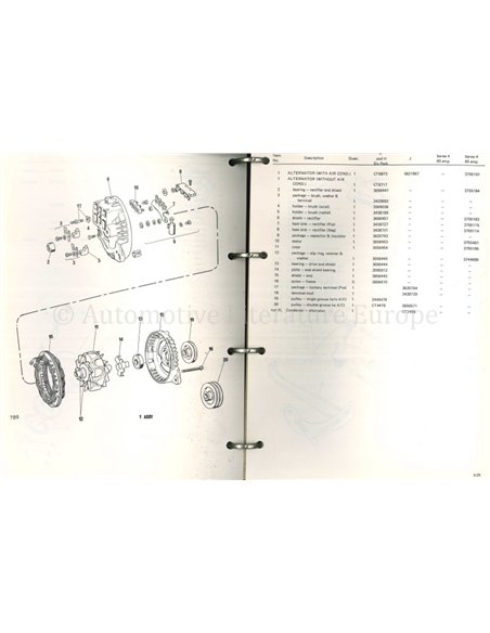 1975 JENSEN INTERCEPTOR III | S.P ONDERDELENHANDBOEK ENGELS