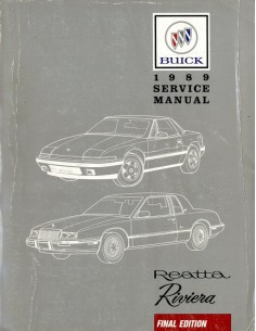 1989 BUICK REATTA RIVIERA FINAL EDITION WERKPLAATSHANDBOEK ENGELS