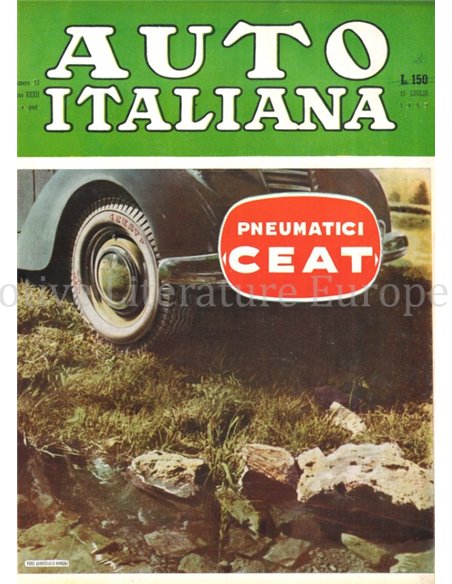 1951 AUTO ITALIANA MAGAZINE 13 ITALIAN