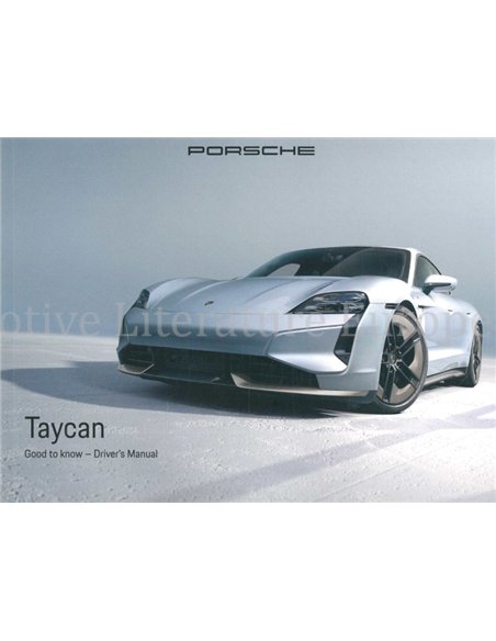 2025 PORSCHE TAYCAN INSTRUCTIEBOEKJE ENGELS