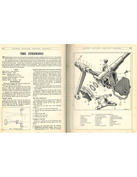 1948 AUSTIN TWELVE | SIXTEEN WORKSHOP MANUAL ENGLISH