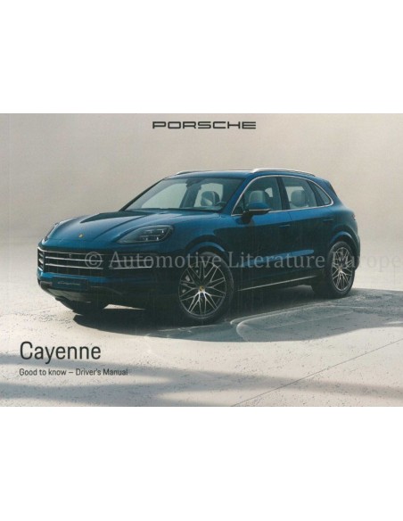 2026 PORSCHE CAYENNE OWNERS MANUAL ENGLISH