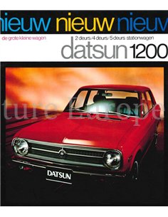 1973 DATSUN 1200 BROCHURE NEDERLANDS