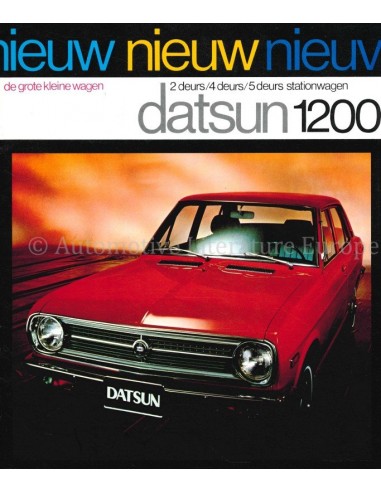 1973 DATSUN 1200 BROCHURE NEDERLANDS