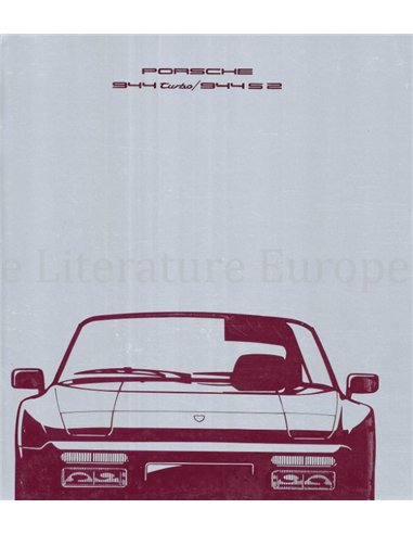 1990 PORSCHE 944 BROCHURE FRENCH