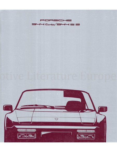 1990 PORSCHE 944 BROCHURE FRANS