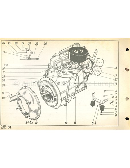 1961-1968 AMPHICAR SPARE PARTS CATALOG GERMAN