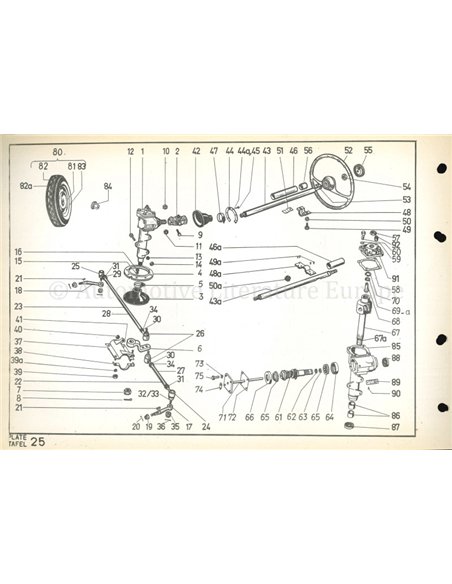 1961-1968 AMPHICAR ONDERDELENHANDBOEK DUITS