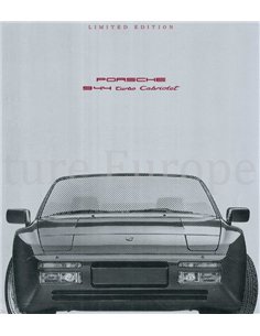 1990 PORSCHE 944 TURBO CONVERTIBLE BROCHURE GERMAN