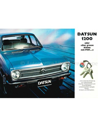 1971 DATSUN 1200 BROCHURE DUITS