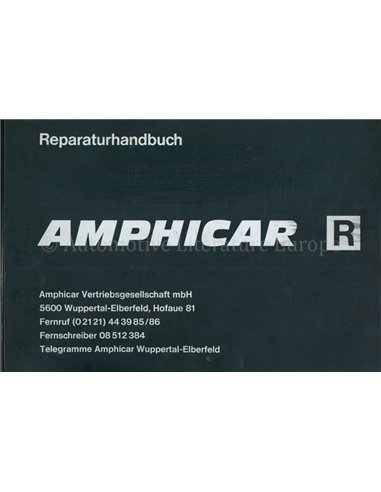 1961-1968 AMPHICAR WORKSHOP MANUAL GERMAN