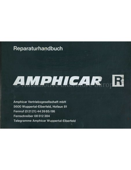 1961-1968 AMPHICAR WERKSTATTHANDBUCH DEUTSCH