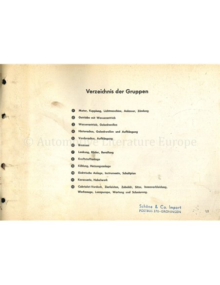 1961-1968 AMPHICAR WORKSHOP MANUAL GERMAN