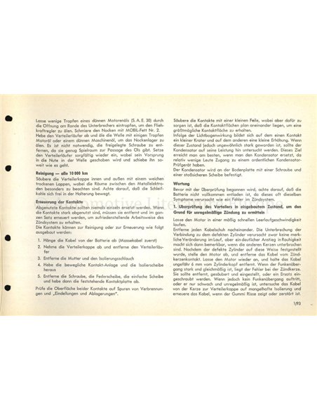 1961-1968 AMPHICAR WORKSHOP MANUAL GERMAN