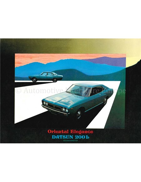 1972 DATSUN 200L BROCHURE DUTCH