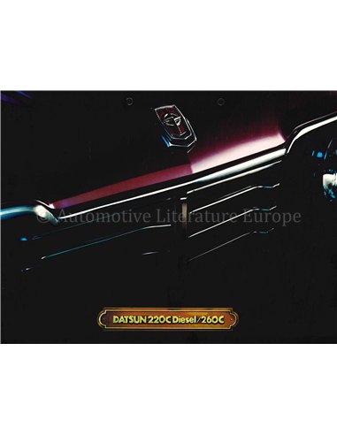 1976 DATSUN 220C DIESEL | 280C BROCHURE DUTCH