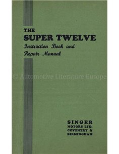 1948 SINGER TWELVE OWNERS MANUAL ENGLISH