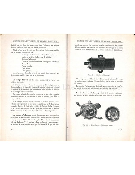 1935 FN TYPE 42 PRINCE BAUDOUIN OWNERS MANUAL FRENCH