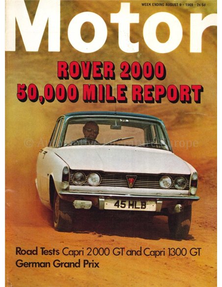 1969 MOTOR MAGAZINE 3503 ENGLISH
