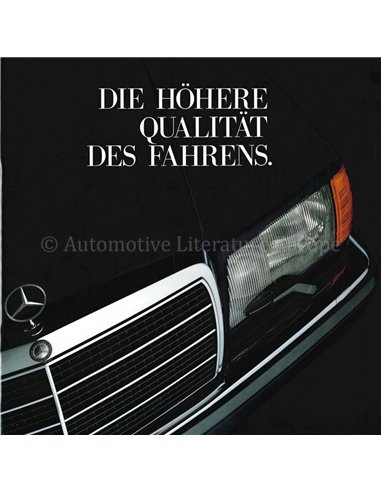 1987 MERCEDES BENZ S KLASSE BROCHURE DUITS