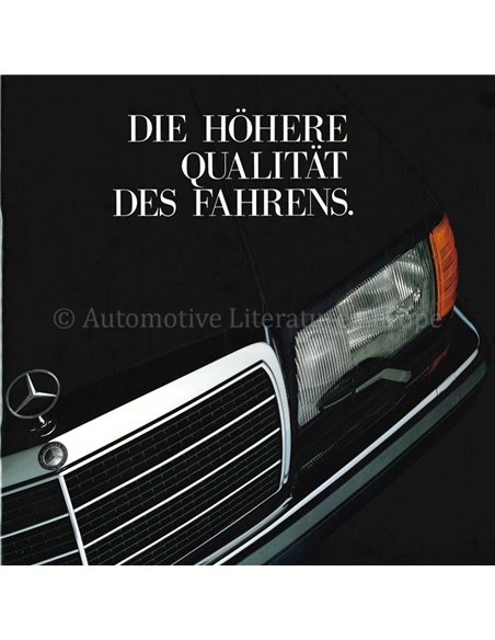 1987 MERCEDES BENZ S CLASS BROCHURE GERMAN