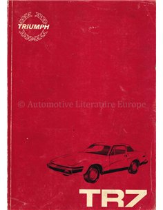 1980 TRIUMPH TR7 WERKPLAATSHANDBOEK ENGELS